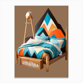 Mountain Bed Canvas Print