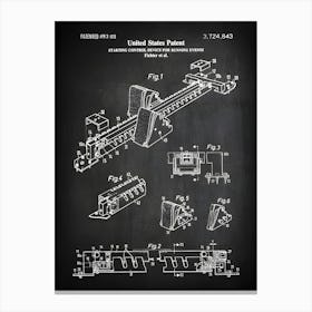 Starting Block Track & Field Art Track Coach Runner Gift Running Wall Art Track Start Block Running Poster Track Print St8431 Canvas Print