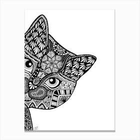 Peek a Boo Kitty Canvas Print