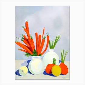 Carrots Tablescape vegetable Canvas Print