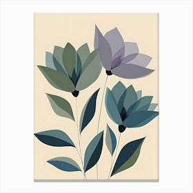 Blue Flowers Canvas Print