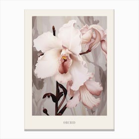 Floral Illustration Orchid 2 Poster Canvas Print