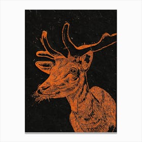 Deer Burning Bright Std Canvas Print
