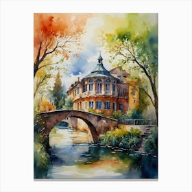 Watercolor Of A House 5 Canvas Print