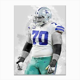 Zack Martin Dallas Cowboys Canvas Print