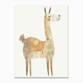 Charming Nursery Kids Animals Llama 3 Canvas Print
