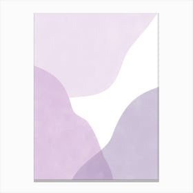 Lilac Abstract Shapes Canvas Print