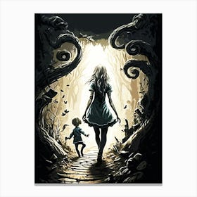 Alice In Wonderland movie 2 Canvas Print