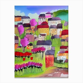 Of A Village Canvas Print