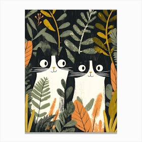 Cats In The Forest Canvas Print