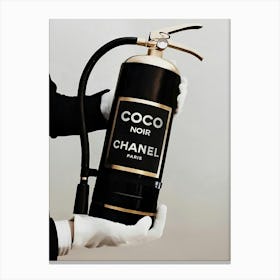 Coco Noir Chanel Canvas Print