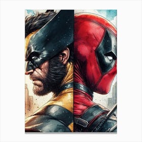 Deadpool And Wolverine Canvas Print