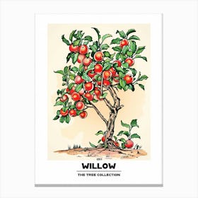 Willow Tree Storybook Illustration 2 Poster Canvas Print