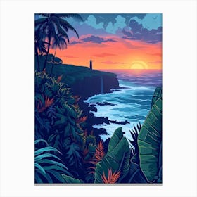 Hawaiian Sunset Canvas Print