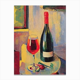 Gruner Veltliner Oil Painting Cocktail Poster Canvas Print