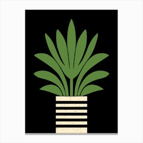 Mid Century Modern Planted Palm Canvas Print