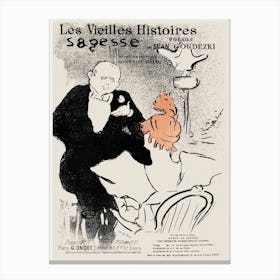 Les Vieilles Histoires Sagesse (1893), Henri de Toulouse-Lautrec Canvas Print