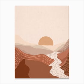 Bohemian Sunset 5 Canvas Print