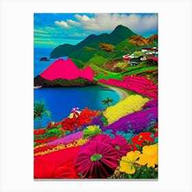 Flores Island Indonesia Pop Art Photography Tropical Destination Canvas Print