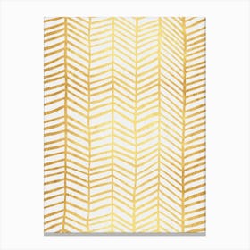 Drawing golden lines Canvas Print