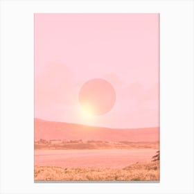 Pink Sunset Vibes Canvas Print