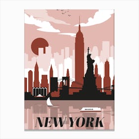 New York Portrait Canvas Print