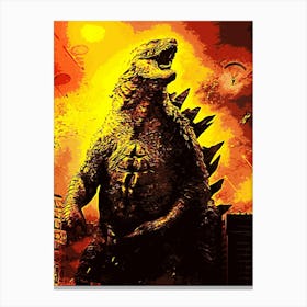 Godzilla 9 Canvas Print