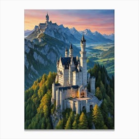 Castle Neuschwanstein 2 Canvas Print