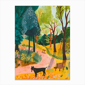 Dog In The Park Canvas Print