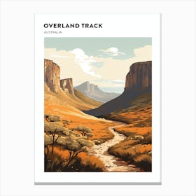 Overland Track Australia 3 Hiking Trail Landscape Poster Canvas Print