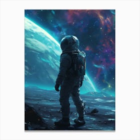 Astronaut In Space 9 Canvas Print