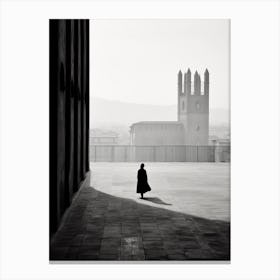 Arezzo, Italy,  Black And White Analogue Photography  3 Canvas Print