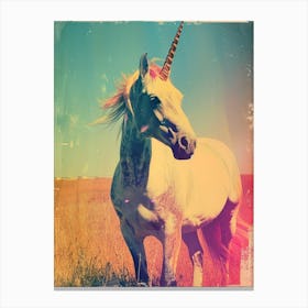 Unicorn Polaroid Inspired 3 Canvas Print