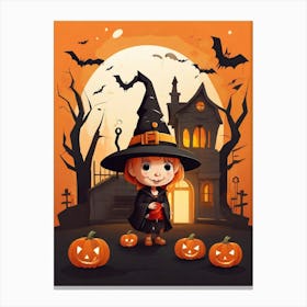 Halloween Witch 3 Canvas Print