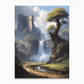 Fantasy Landscape Painting Canvas Print