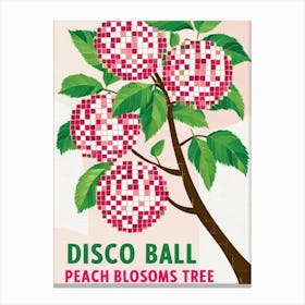 Peach Blossoms Tree Canvas Print