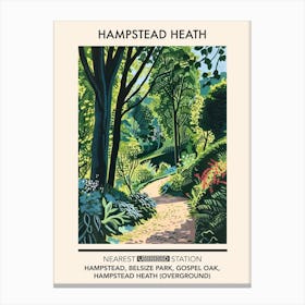 Hampstead Heath London Parks Garden 1 Canvas Print