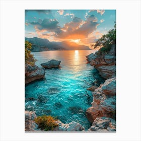 Sunset In Croatia 9 Canvas Print