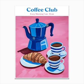 Boho Poster Club 4 Coffee Club Stampe su tela