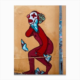 Red Clown Canvas Print