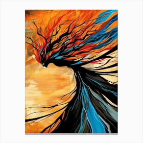 Fire Tree Canvas Print