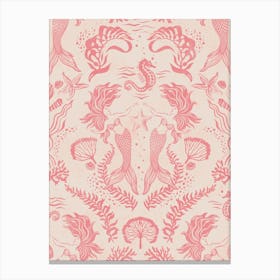 Dreamy Mermaids - Pink Canvas Print