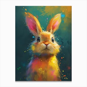 Bunny Painting Canvas Print