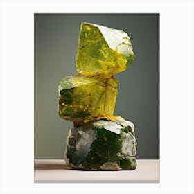 Cylindrite, Stones Art Canvas Print