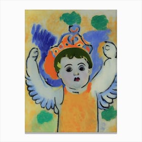 On The Wings of a Cherub Canvas Print