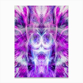 Purple Psychedelic Art Canvas Print