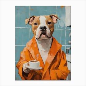 Pitbull Spa Day 4 Canvas Print