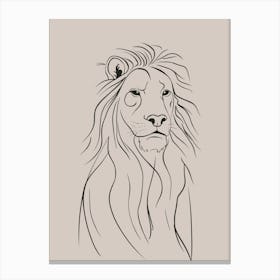 Lion Head 2 Canvas Print