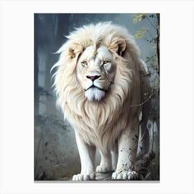 White Lion 1 Canvas Print