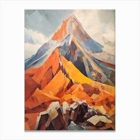 Puncak Jayacarstensz Pyramid Indonesia 1 Mountain Painting Canvas Print
